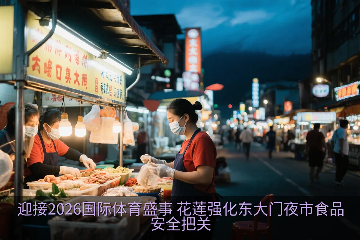 迎接2026国际体育盛事 花莲强化东大门夜市食品安全把关