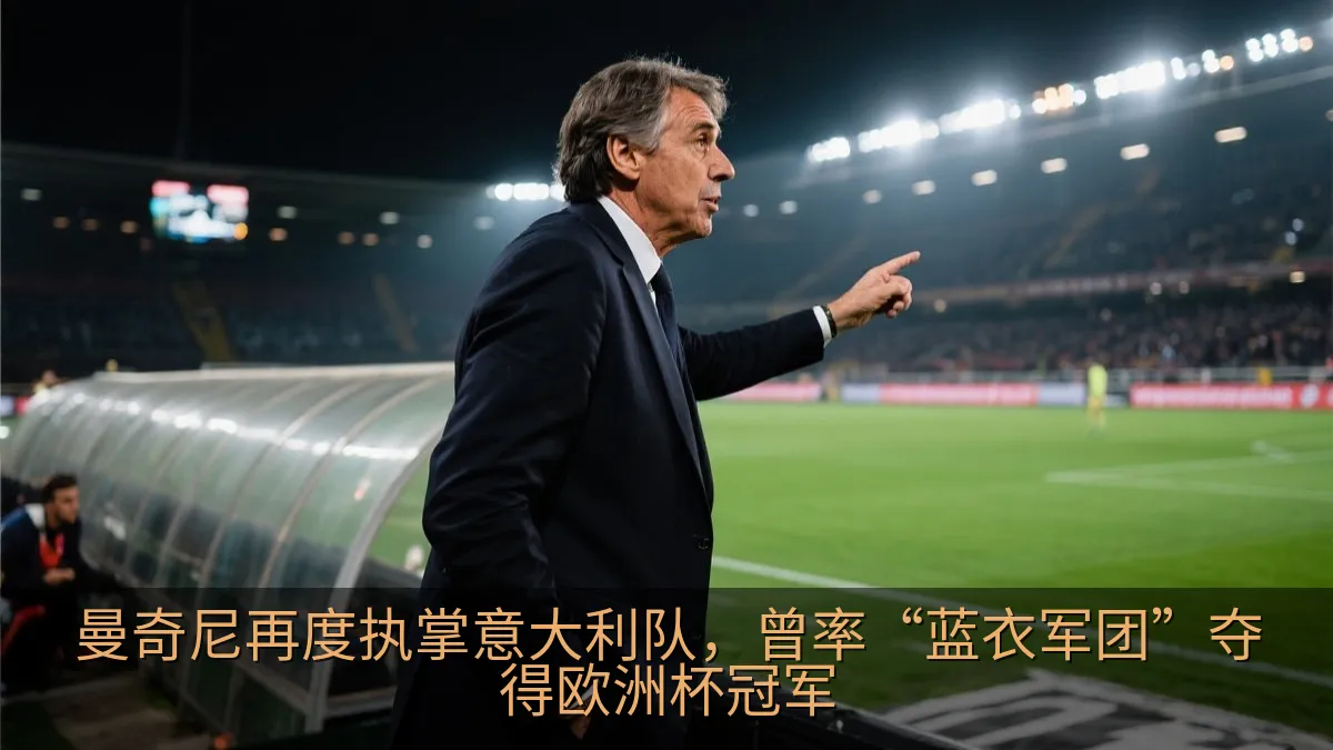 曼奇尼再度执掌意大利队，曾率“蓝衣军团”夺得欧洲杯冠军